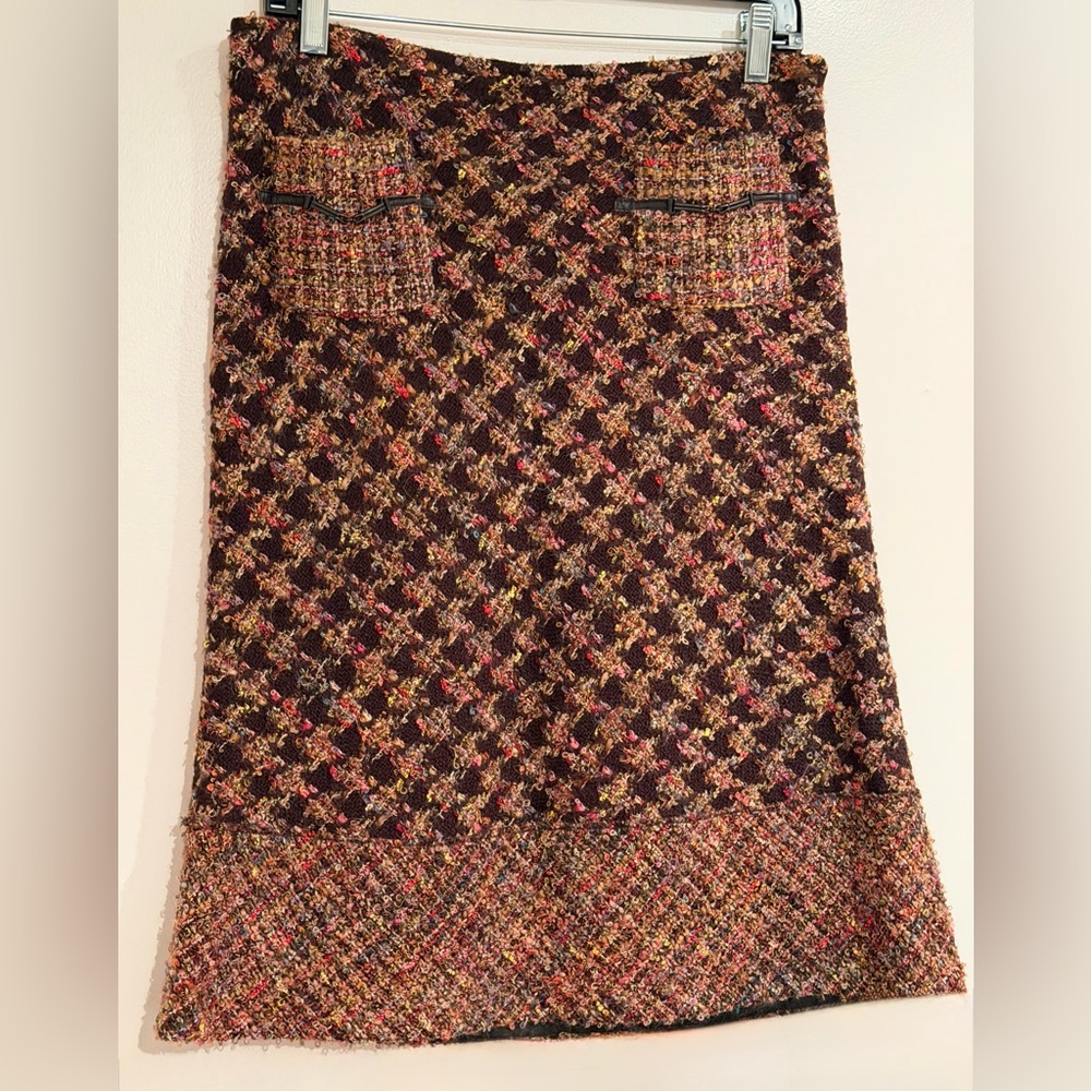 Cynthia Steffe Multicolor Tweed Skirt